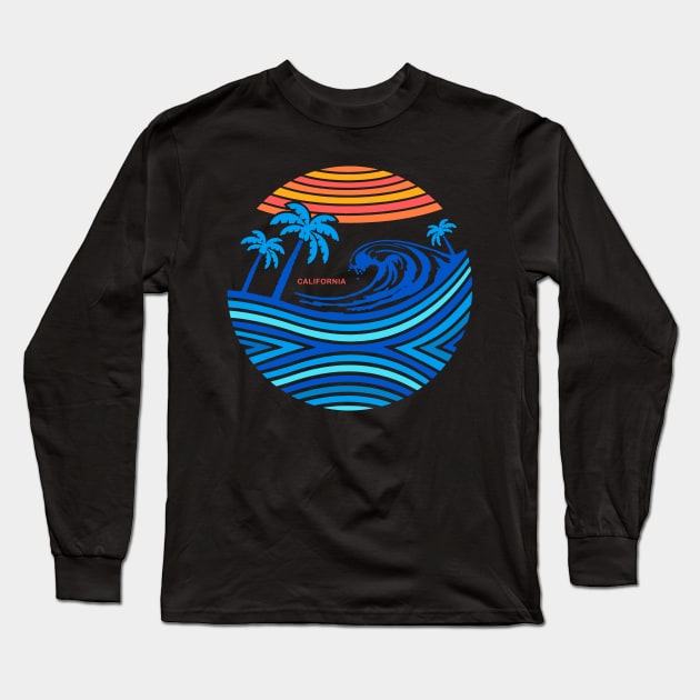 West Coast California Long Sleeve T-Shirt by timegraf